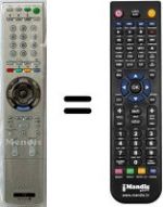 Télécommande équivalente Sony SEC3380