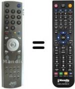 Télécommande équivalente JVC SEC15278