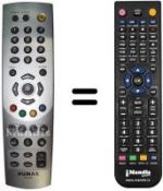 Télécommande équivalente Humax SEC0897