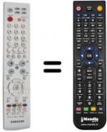 Télécommande équivalente Samsung SEC15154