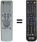 Télécommande équivalente Samsung SEC8535