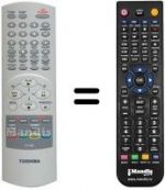 Télécommande équivalente Toshiba SEC3248