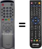 Télécommande équivalente WHV3506