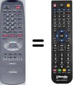 Télécommande équivalente Toshiba WHV15218
