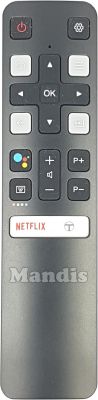 Télécommande d'origine TCL RC802V (06BTZNYYADRC802V)