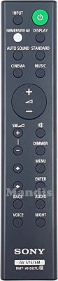 Télécommande d'origine SONY RMT-AH507U (100422111) Télécommande d'origine SONY RMT-AH507U (100422111)