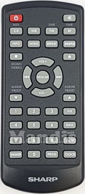 Télécommande d'origine SHARP RMCSSP0025N (105001212)