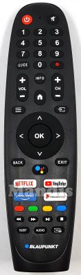 T&eacute;l&eacute;commande d'origine BLAUPUNKT RMCEXL0004N