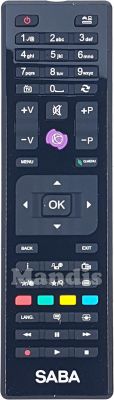 Télécommande d'origine SABA RC4876 (23329635)