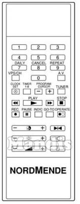 Télécommande d'origine THOMSON V1005M (273921) Télécommande d'origine THOMSON V1005M (273921)