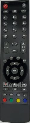 Télécommande d'origine TECHWOOD RC2712 (30073061)