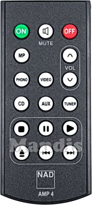 T&eacute;l&eacute;commande d'origine NAD AMP4 (350000063)