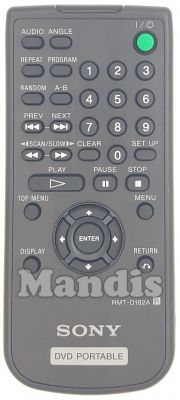 Télécommande d'origine SONY RMT-D 182 A (988509964) Télécommande d'origine SONY RMT-D 182 A (988509964)