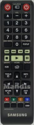 Télécommande d'origine SAMSUNG TM1241 (AK59-00167A)