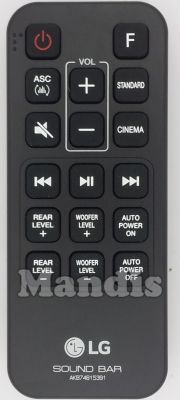 Télécommande d'origine LG AKB74815391 Télécommande d'origine LG AKB74815391