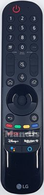 T&eacute;l&eacute;commande d'origine LG MR21GA (AKB76039701)