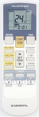 T&eacute;l&eacute;commande d'origine GENERAL AR-RAC1E