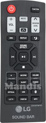 Télécommande d'origine LG COV30748163 Télécommande d'origine LG COV30748163