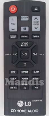 Télécommande d'origine LG COV30748165 Télécommande d'origine LG COV30748165