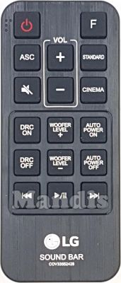 Télécommande d'origine LG COV34445442 Télécommande d'origine LG COV34445442