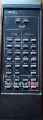 T&eacute;l&eacute;commande d'origine CARVER Holographic Preamplifier (C-5)