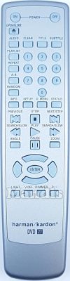 T&eacute;l&eacute;commande d'origine HARMAN KARDON (R23-2) (DVD27)