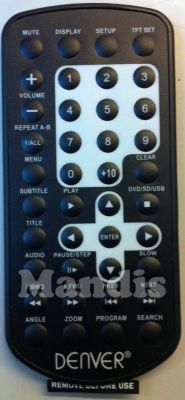 Télécommande d'origine DENVER MTW746TWIN