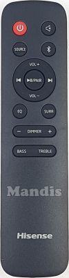 T&eacute;l&eacute;commande d'origine HISENSE EN218A8H