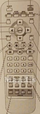 T&eacute;l&eacute;commande d'origine ELITE XTREM ELT 8800 DVD-Divx