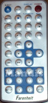 T&eacute;l&eacute;commande d'origine FARENHEIT 34A