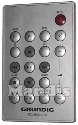 Télécommande d'origine GRUNDIG RCD6600SPCD (720117139000)