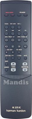 T&eacute;l&eacute;commande d'origine HARMAN KARDON HK3370RC