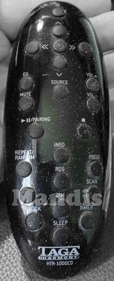 T&eacute;l&eacute;commande d'origine TAGA HARMONY HTR-1000CD