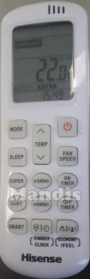 T&eacute;l&eacute;commande d'origine HISENSE DJ35VE0AG