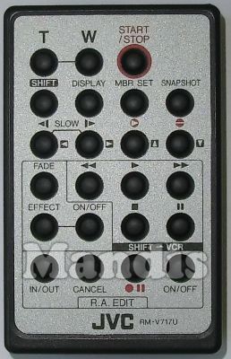 T&eacute;l&eacute;commande d'origine JVC RM-V717U