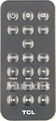 Télécommande d'origine TCL MA06250AG18RC1