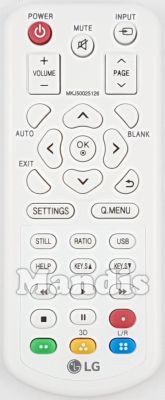 Télécommande d'origine LG MKJ50025126 Télécommande d'origine LG MKJ50025126