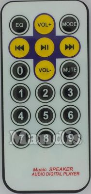 T&eacute;l&eacute;commande d'origine GOROCK Music Speaker