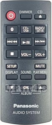 Télécommande d'origine PANASONIC N2QAYB001098
