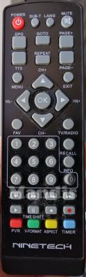 T&eacute;l&eacute;commande d'origine NINETECH NT-TNT-TECHNHD200
