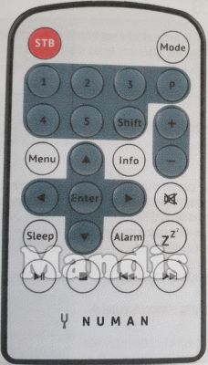 T&eacute;l&eacute;commande d'origine NUMAN HIFI