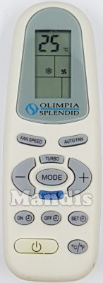 T&eacute;l&eacute;commande d'origine OLIMPIA SPLENDID OLI001