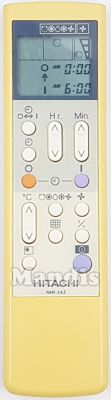 Télécommande d'origine HITACHI RAR-24Z