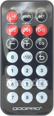 T&eacute;l&eacute;commande d'origine QOOPRO REMCON1546