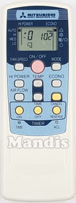 T&eacute;l&eacute;commande d'origine MITSUBISHI RKT502A 420