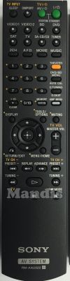 Télécommande d'origine SONY RM-AAU022