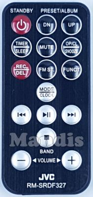 Télécommande d'origine JVC RM-SRDF327 (EM00180000)