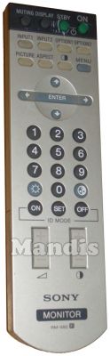 Télécommande d'origine SONY RM980 (147899113) Télécommande d'origine SONY RM980 (147899113)