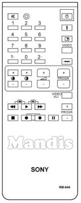 Télécommande d'origine SONY RM 644 (A1470728A) Télécommande d'origine SONY RM 644 (A1470728A)
