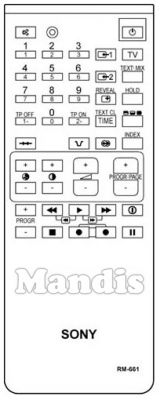Télécommande d'origine SONY RM661 (A1470735A) Télécommande d'origine SONY RM661 (A1470735A)